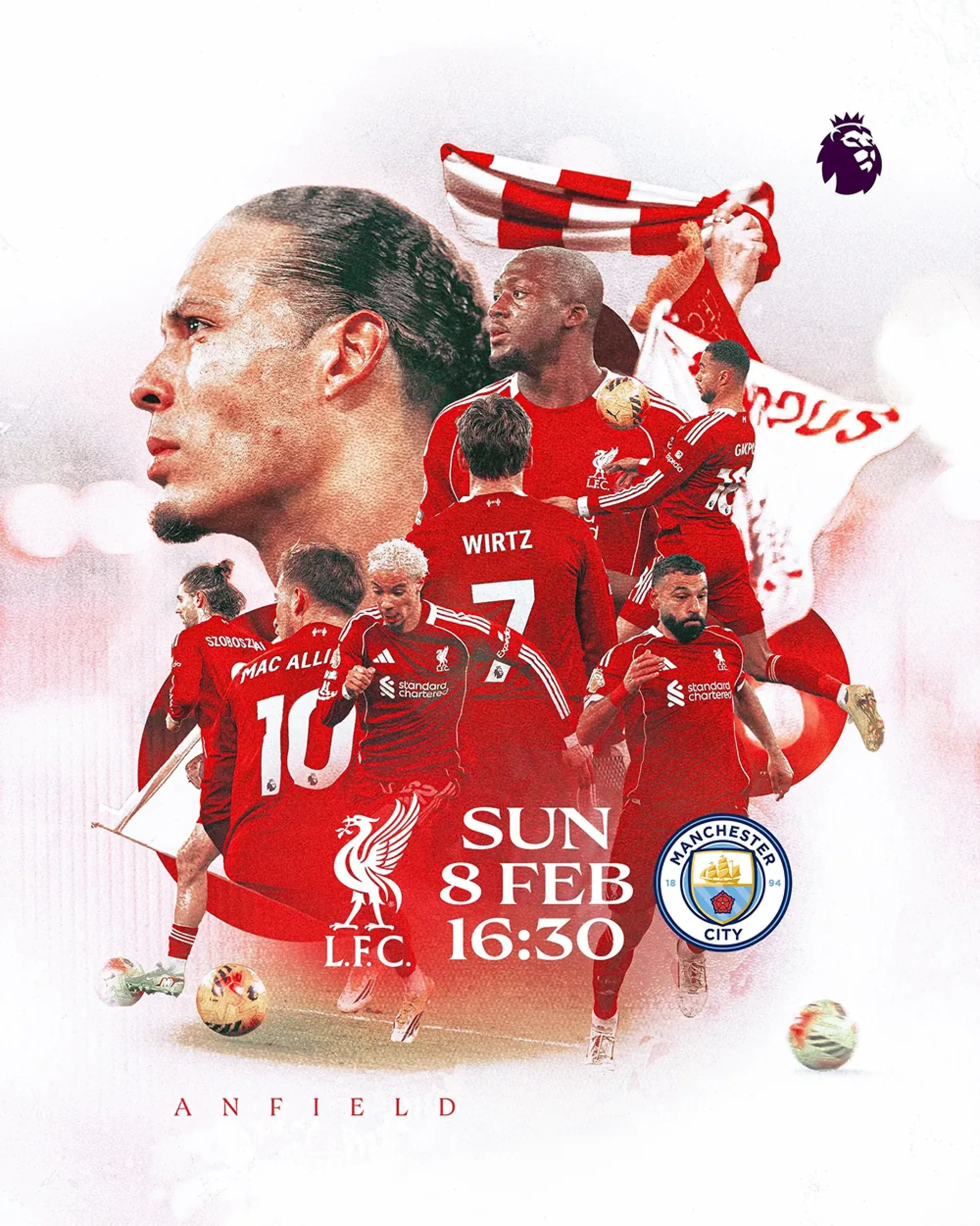 Liverpool vs Man City - match poster