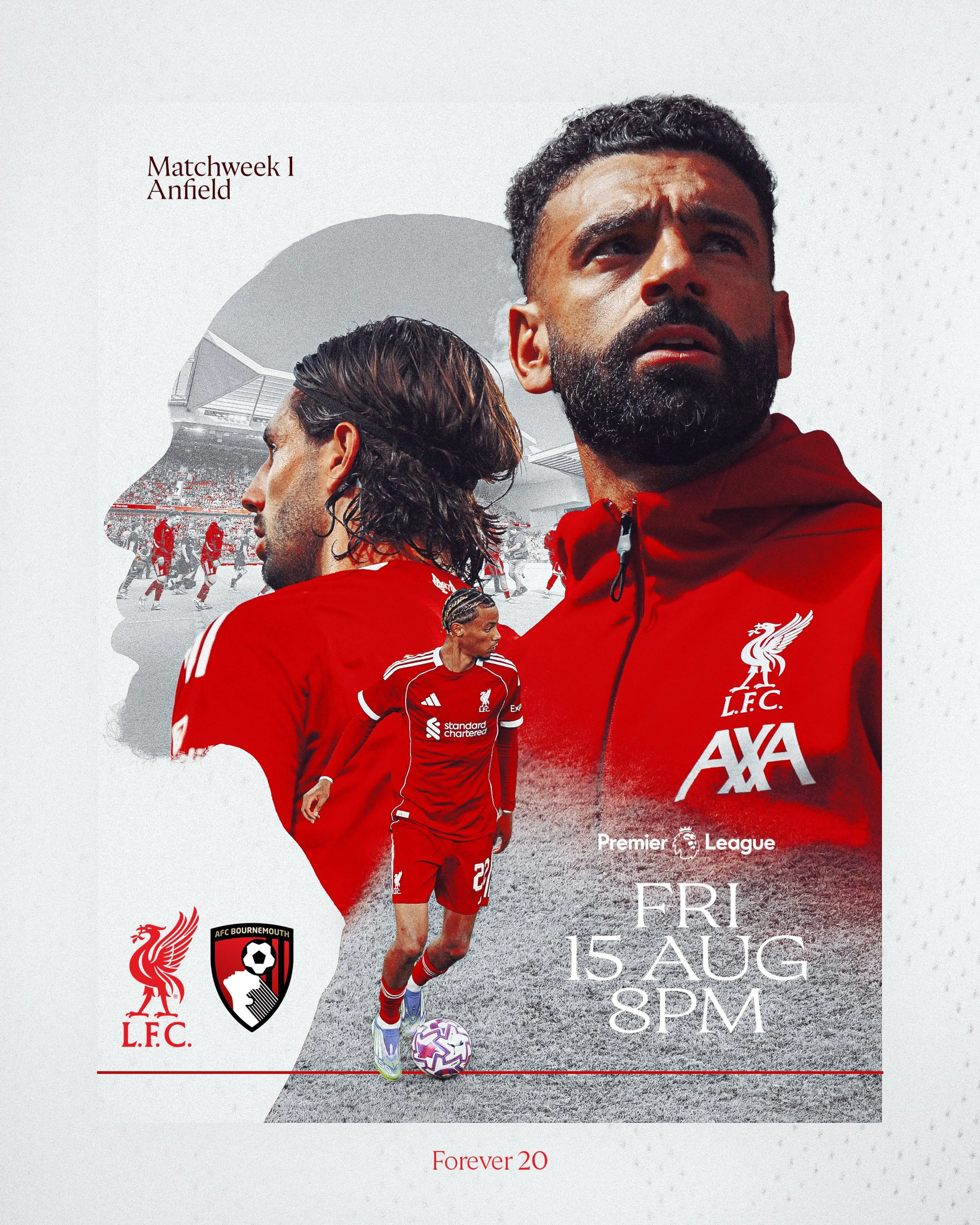 Liverpool vs Bournemouth - match flyer
