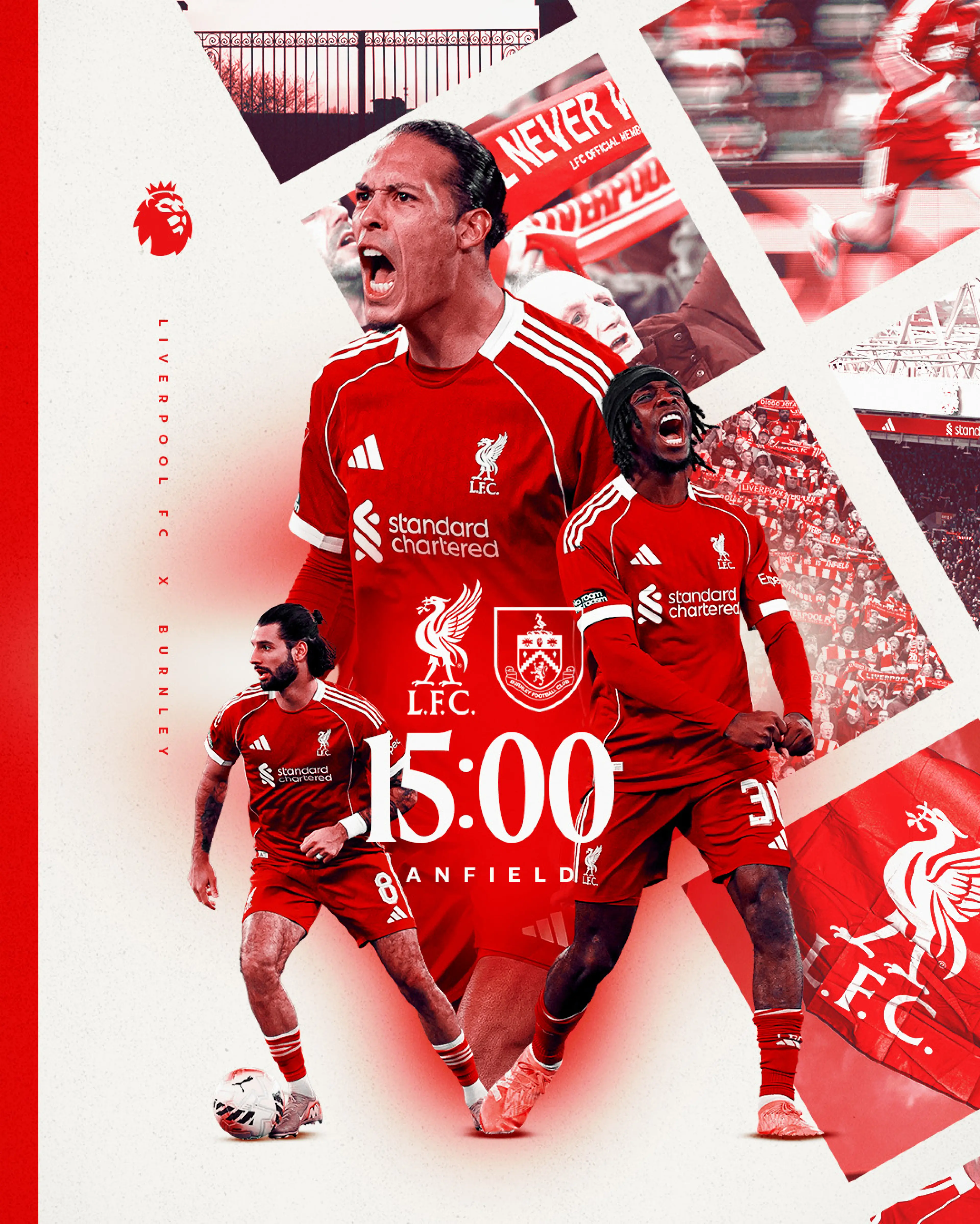 Liverpool vs Burnley - Match poster