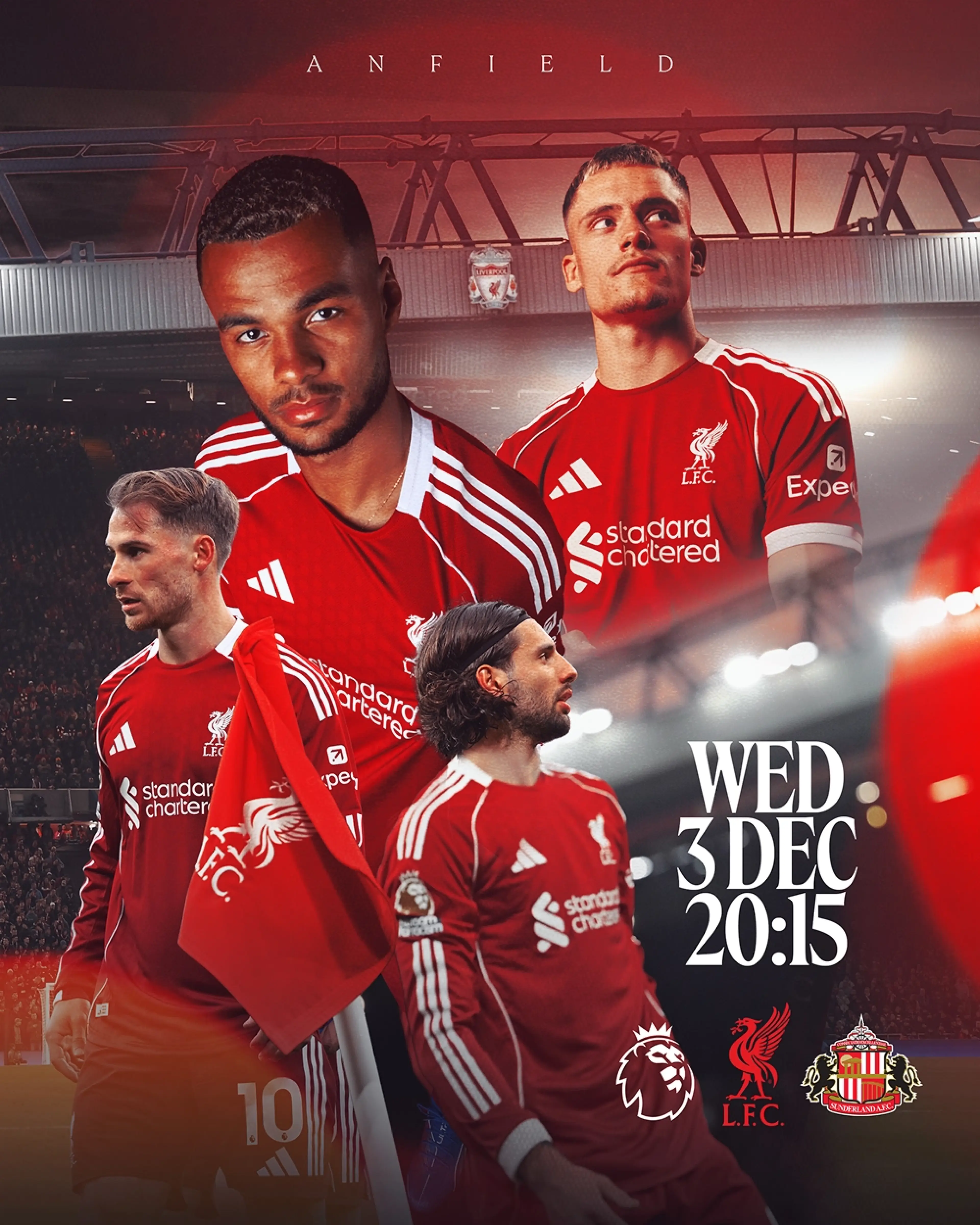 Poster del partido via @LFC en X