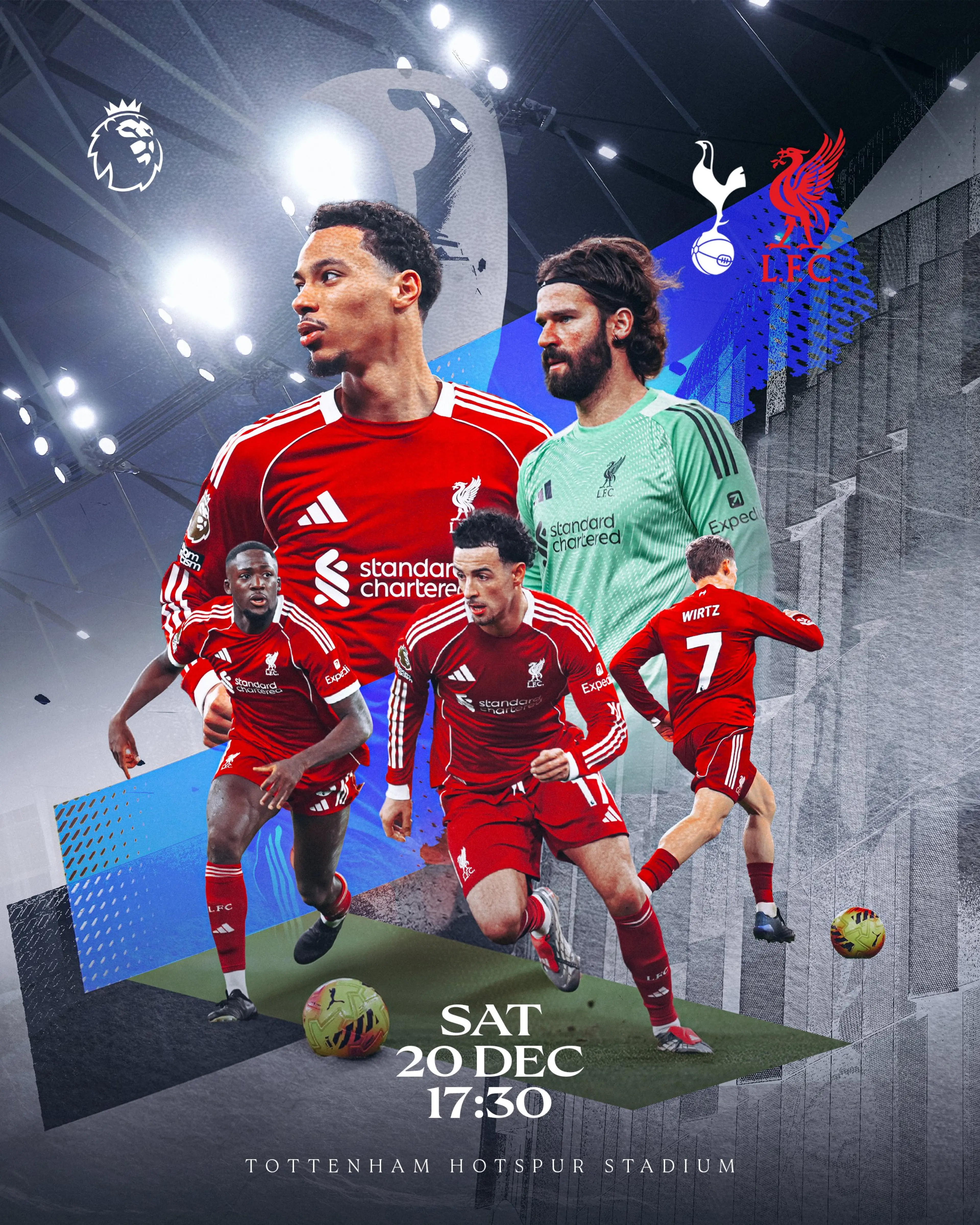 Tottenham vs Liverpoo, diciembre 2025 - Match poster
