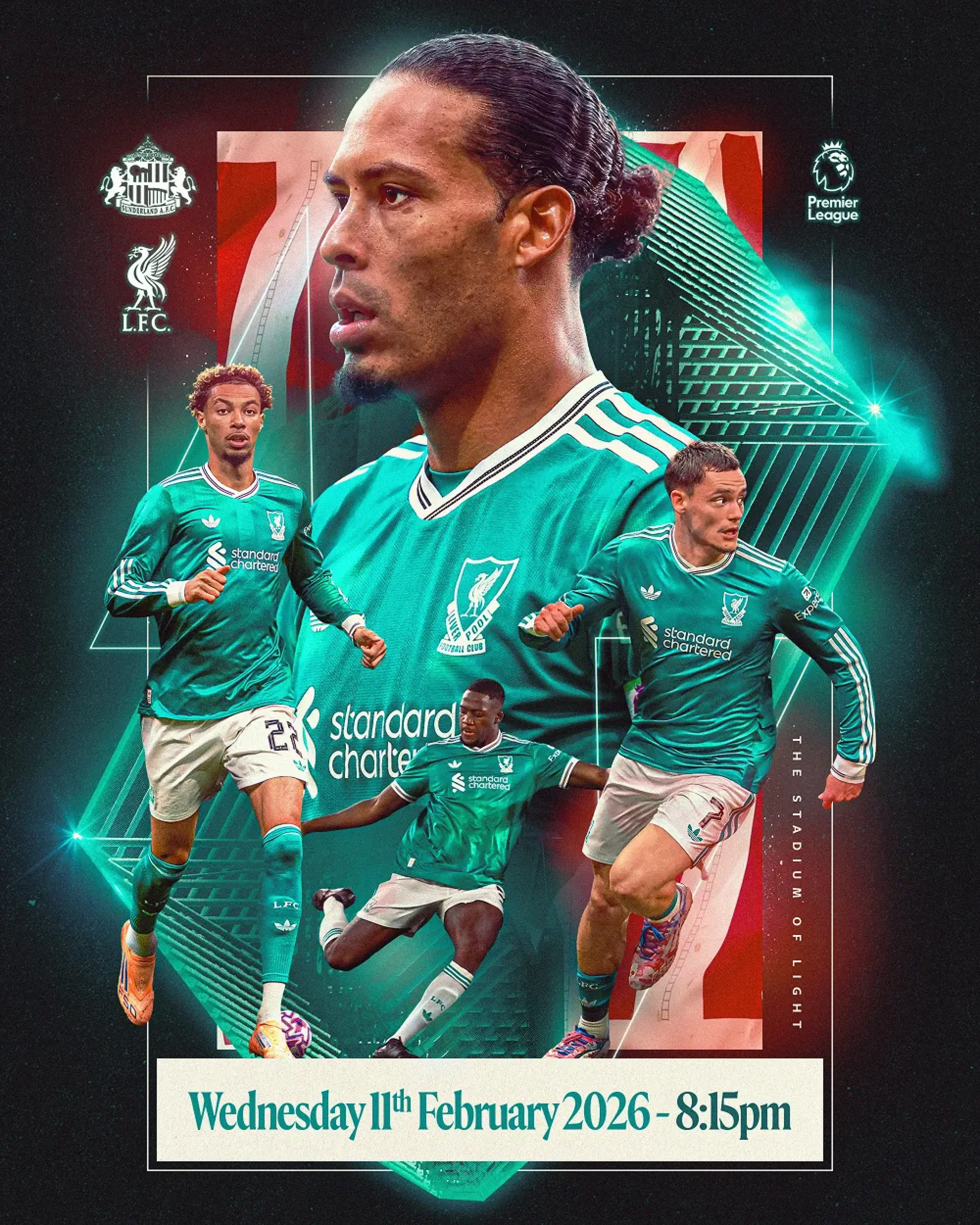 Sunderland vs Liverpool - match poster